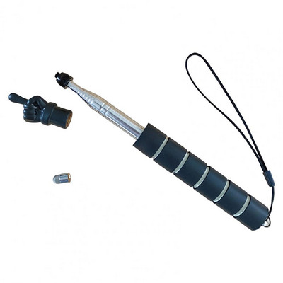 Roostevabast terasest teleskoop-sõrme osutipulk õpetajatele Ideaalne klassiruumi kodune koolitööriist, plastik