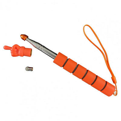 Roostevabast terasest teleskoop-sõrme osutipulk õpetajatele Ideaalne klassiruumi kodune koolitööriist, plastik