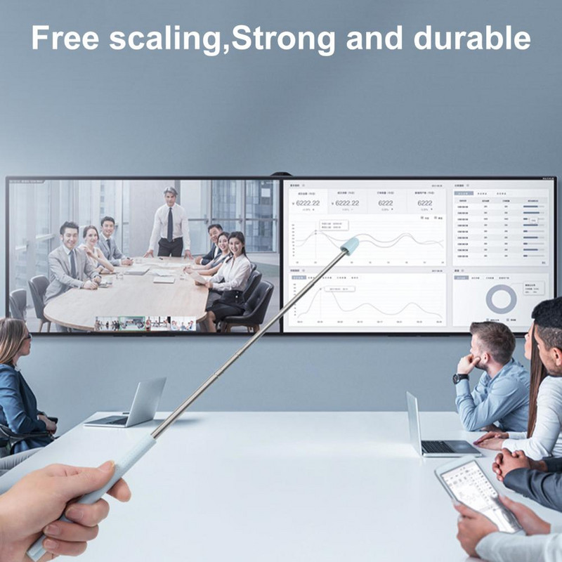 Ilgaamžis mokytojo rodyklė, neslystanti, keičiama ištraukiama rankinė pristatymo mokomoji lazda