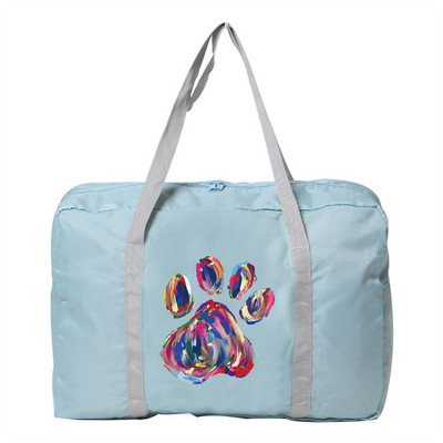 Unisex Bagažo krepšys Rankinės Kelionės Kempingas Didelės talpos Organizatorius Footprints Serija Sulankstomas nailono aksesuarai Krepšiai Duffle Pack