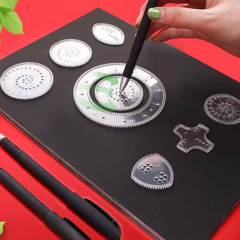 22db/tétel Virággörbe Gyerekművészeti Festmény Sablon Vonalzó Szabadstílusú Rajzjátékok Tanulási Oktatás Ajándékok Iskolai Írószerek