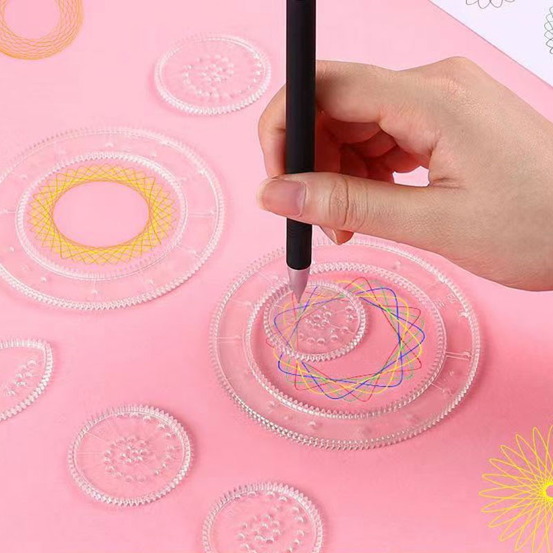 22db/tétel Virággörbe Gyerekművészeti Festmény Sablon Vonalzó Szabadstílusú Rajzjátékok Tanulási Oktatás Ajándékok Iskolai Írószerek