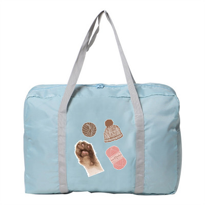 2022 Moterų bagažo krepšys Nauja rankinė Nešiojami Sulankstomi Priedai Krepšiai Kelionių Organizatorius Pėdsakai Spausdinti Vandeniui atsparus Duffle Pack