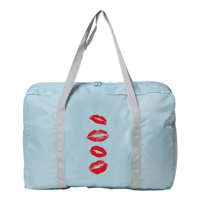 Unisex Sulankstomi kelionių aksesuarai Krepšiai Rankinė Lauke Stovyklavietė Bagažo laikymo Krepšys Burnos spausdinimas Nešiojamas vandeniui atsparus Duffle Pack