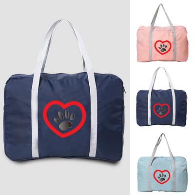 Unisex Kelionių Aksesuarai Krepšiai Bagažo krepšys Didelės talpos sulankstomas laikymo maišelis Pėdsakai Spausdinti Rankinė Vandeniui atsparus Duffle Pack