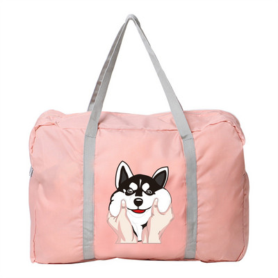 Rankinės 2022 m. Naujas Moteriškas kelioninis krepšys tualeto reikmenų laikymo maišelis Nešiojami sulankstomi priedai Šunų spausdinimo vandeniui atsparūs krepšiai