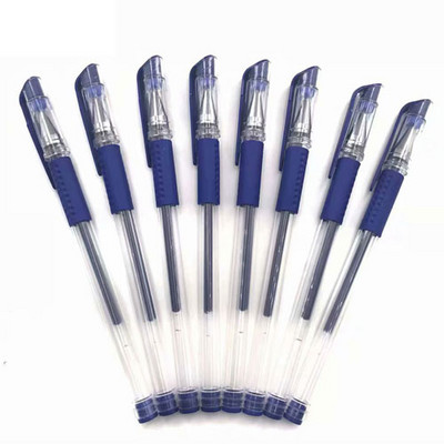 8 vnt / rinkinys Raudona Mėlyna Juodas Rašalas Gel Pens 0,5mm Neutralus rašiklis Paprastas rašiklis, skirtas studentams mokyklos biuro reikmenims Raštinės reikmenys