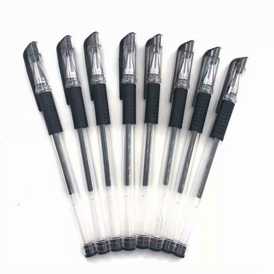 8 vnt / rinkinys Raudona Mėlyna Juodas Rašalas Gel Pens 0,5mm Neutralus rašiklis Paprastas rašiklis, skirtas studentams mokyklos biuro reikmenims Raštinės reikmenys