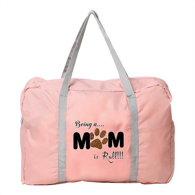 Moteriškas bagažo krepšys Rankinės Sulankstomi aksesuarai Krepšiai Kelionės Didelės talpos Organizatorius Pėdsakai Spausdinti Drėgmei atsparus Duffle Pack