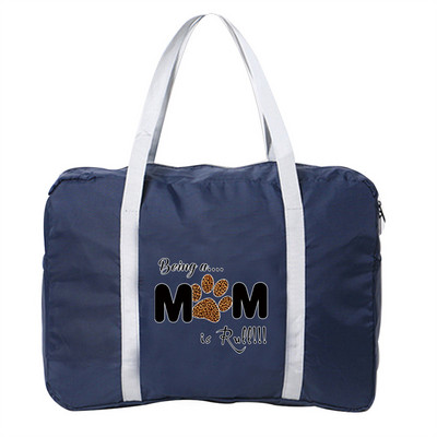 Moteriškas bagažo krepšys Rankinės Sulankstomi aksesuarai Krepšiai Kelionės Didelės talpos Organizatorius Pėdsakai Spausdinti Drėgmei atsparus Duffle Pack