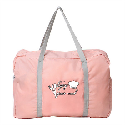 Γυναικείες τσάντες ταξιδιού Camping Outdoor Organizer Τσάντα χειρός Πτυσσόμενο με φερμουάρ Αξεσουάρ Τσάντες Μόδα Τσάντα αποσκευών Food Print Carry on Bag