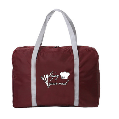 Γυναικείες τσάντες ταξιδιού Camping Outdoor Organizer Τσάντα χειρός Πτυσσόμενο με φερμουάρ Αξεσουάρ Τσάντες Μόδα Τσάντα αποσκευών Food Print Carry on Bag