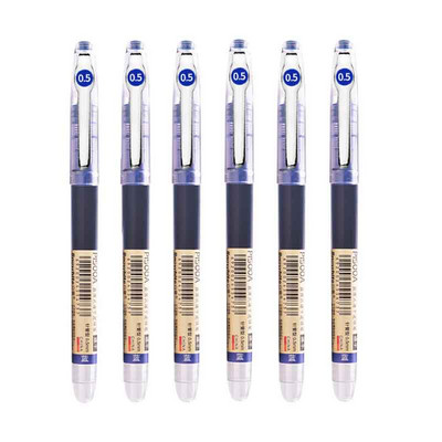 6/7 kom/set 0,5 mm roler olovka crna/crvena/plava boja tinte Ravna tekuća roler gel olovka za školski uredski pribor Kawaii