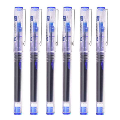 6/7 kom/set 0,5 mm roler olovka crna/crvena/plava boja tinte Ravna tekuća roler gel olovka za školski uredski pribor Kawaii