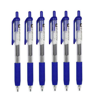 6/7 kom/set 0,5 mm roler olovka crna/crvena/plava boja tinte Ravna tekuća roler gel olovka za školski uredski pribor Kawaii