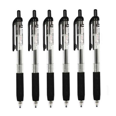 6/7 kom/set 0,5 mm roler olovka crna/crvena/plava boja tinte Ravna tekuća roler gel olovka za školski uredski pribor Kawaii