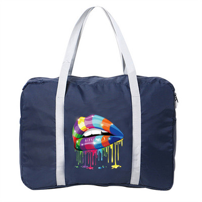 Moteriškas sulankstomas kelioninis krepšys Nauja rankinė Lauko lagaminas Drabužių laikymo Priedai Krepšiai Burnos raštas Vyriškas Vandeniui atsparus Duffle Pack