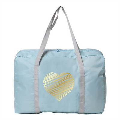 Γυναικείες τσάντες ταξιδίου Οργάνωση υπαίθριων τσαντών για κάμπινγκ Love print Carry on bags Πτυσσόμενο φερμουάρ Καλλωπισμού Αποθήκη αποσκευών Τσάντα τσάντα