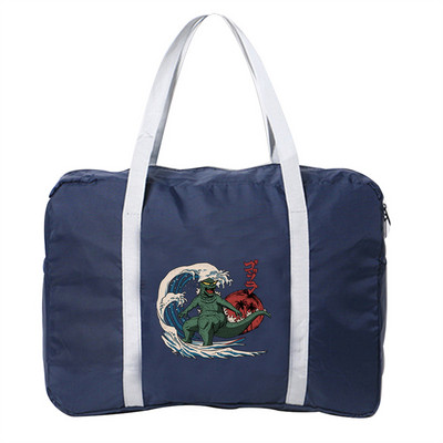 Bagažo kelioniniai krepšiai Nailono Unisex Sulankstomi vandeniui atsparūs didelės talpos krepšiai Wave Series Printing Moteriška Nauja Rankinė Vyriški Kelioniniai Krepšiai