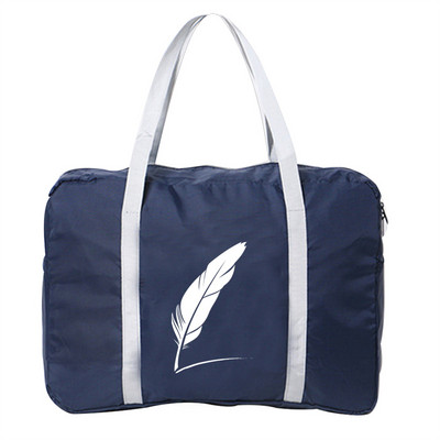 Sulankstomi lagaminai Kelioniniai krepšiai Nailoniniai Unisex didelės talpos pakuotės plunksnų spausdinimas Unisex vandeniui atsparios rankinės Kelioniniai krepšiai Dropshipping