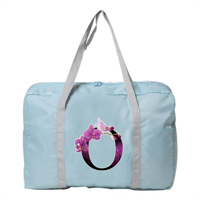 Utazótáska Unisex nagy kapacitású táska poggyász Vízálló utazási kiegészítők virág színű ruhák tárolására nejlon összecsukható kézitáskák