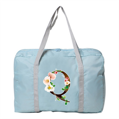 Utazótáska Unisex nagy kapacitású táska poggyász Vízálló utazási kiegészítők virág színű ruhák tárolására nejlon összecsukható kézitáskák