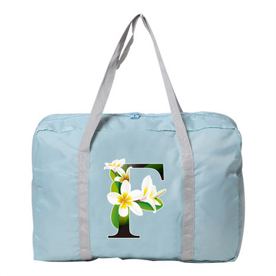 Utazótáska Unisex nagy kapacitású táska poggyász Vízálló utazási kiegészítők virág színű ruhák tárolására nejlon összecsukható kézitáskák