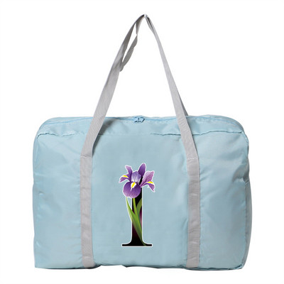 Utazótáska Unisex nagy kapacitású táska poggyász Vízálló utazási kiegészítők virág színű ruhák tárolására nejlon összecsukható kézitáskák