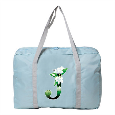 Utazótáska Unisex nagy kapacitású táska poggyász Vízálló utazási kiegészítők virág színű ruhák tárolására nejlon összecsukható kézitáskák