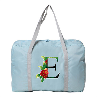 Utazótáska Unisex nagy kapacitású táska poggyász Vízálló utazási kiegészítők virág színű ruhák tárolására nejlon összecsukható kézitáskák