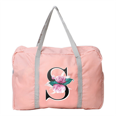 Σειρά whitemarbleI τσάντα ταξιδιού Αδιάβροχη πτυσσόμενη συσκευασία ώμου αποσκευών Nylon casual τσάντες Trend Πακέτα τσαντάκια μεγάλης χωρητικότητας