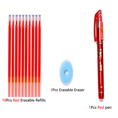 Многоцветно мастило Комплект изтриваеми гел химикалки Пръчка за химикалки 0,5 мм Пълнители Миеща се дръжка Канцеларски материали Училищни офис консумативи за писане