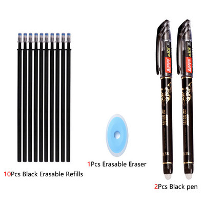 Многоцветно мастило Комплект изтриваеми гел химикалки Пръчка за химикалки 0,5 мм Пълнители Миеща се дръжка Канцеларски материали Училищни офис консумативи за писане