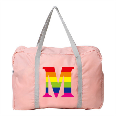 Sulankstomas kelioninis krepšys vandeniui atsparus bagažo vaivorykštės serijos spausdinimo ant pečių paketas nailoninis laisvalaikio rankinė Nauji didelės talpos krepšiai