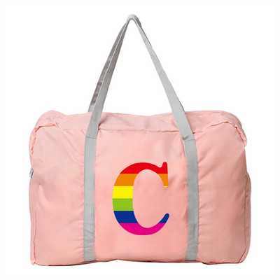 Sulankstomas kelioninis krepšys vandeniui atsparus bagažo vaivorykštės serijos spausdinimo ant pečių paketas nailoninis laisvalaikio rankinė Nauji didelės talpos krepšiai