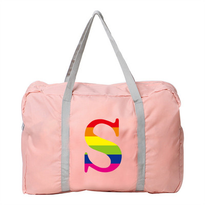 Sulankstomas kelioninis krepšys vandeniui atsparus bagažo vaivorykštės serijos spausdinimo ant pečių paketas nailoninis laisvalaikio rankinė Nauji didelės talpos krepšiai