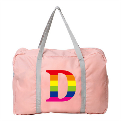 Sulankstomas kelioninis krepšys vandeniui atsparus bagažo vaivorykštės serijos spausdinimo ant pečių paketas nailoninis laisvalaikio rankinė Nauji didelės talpos krepšiai