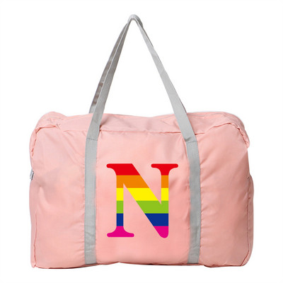 Sulankstomas kelioninis krepšys vandeniui atsparus bagažo vaivorykštės serijos spausdinimo ant pečių paketas nailoninis laisvalaikio rankinė Nauji didelės talpos krepšiai