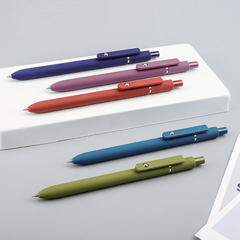 5 ΤΕΜ/Συσκευασία 0,5 χιλιοστών Morandi Gel στυλό Μαύρο Refill Writing Gel στυλό γραφής για Student Kawaii Soft Touch Stationery School Supply