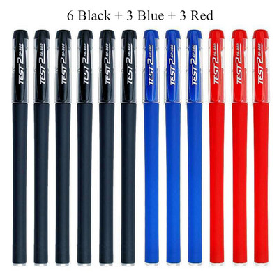 3 gelio rašikliai + 50 papildymų rinkinys 0,38 mm juodos mėlynos raudonos spalvos rašalo rašikliai ploni antgaliai žurnalų rašymas mokyklinių reikmenų raštinės reikmenų didmeninė prekyba