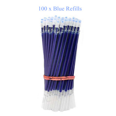 3 gelio rašikliai + 50 papildymų rinkinys 0,38 mm juodos mėlynos raudonos spalvos rašalo rašikliai ploni antgaliai žurnalų rašymas mokyklinių reikmenų raštinės reikmenų didmeninė prekyba