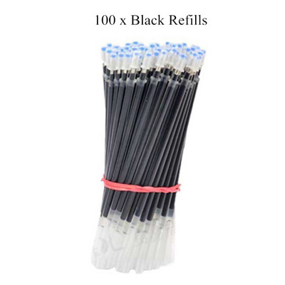 3 gelio rašikliai + 50 papildymų rinkinys 0,38 mm juodos mėlynos raudonos spalvos rašalo rašikliai ploni antgaliai žurnalų rašymas mokyklinių reikmenų raštinės reikmenų didmeninė prekyba