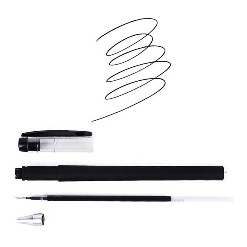 3 gelio rašikliai + 50 papildymų rinkinys 0,38 mm juodos mėlynos raudonos spalvos rašalo rašikliai ploni antgaliai žurnalų rašymas mokyklinių reikmenų raštinės reikmenų didmeninė prekyba