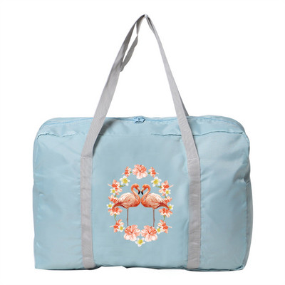 2022 m. sulankstomas dviračių paketas, moteriškas, didelės talpos kelionės aksesuaras, krepšys, vyriškas rankinės, aprangos organizatorius, flamingo raštas, krepšiai