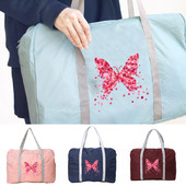 Kelioninis krepšys Moterų Lauko Stovykla rankinės Bagažo Krepšiai Sulankstomas užtrauktukas Organizatorius Nešiojami krepšiai Drugelis Spausdinti Priedai Krepšys