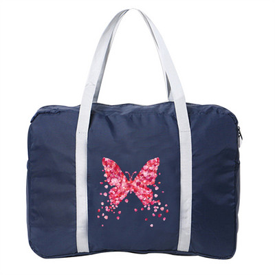 Kelioninis krepšys Moterų Lauko Stovykla rankinės Bagažo Krepšiai Sulankstomas užtrauktukas Organizatorius Nešiojami krepšiai Drugelis Spausdinti Priedai Krepšys