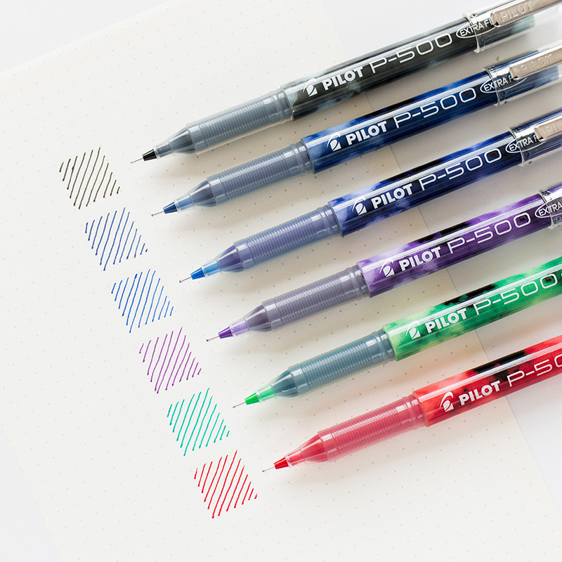 Pilot P500 P700 Gel Ink Στυλό Extra Fine Ball Point Στυλό Αδιάβροχο Χρώμα Τύπος Pigment Χαρτικά Σχολικά είδη γραφείου A6017