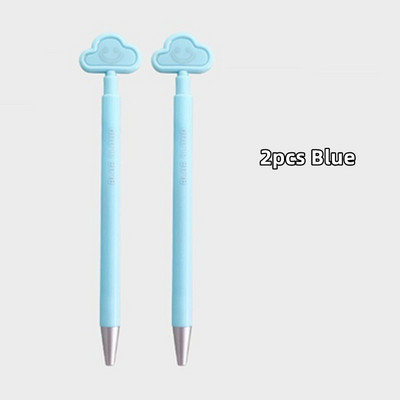 2 kom Blue White Cloud gel olovke Set 0,5 mm kemijske olovke crne boje za pisanje Ured za učenike A7234