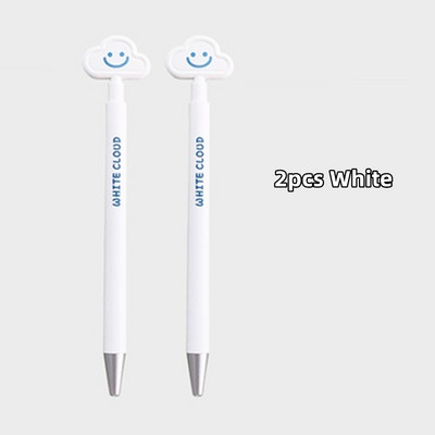 2 kom Blue White Cloud gel olovke Set 0,5 mm kemijske olovke crne boje za pisanje Ured za učenike A7234