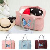 Moteriškos rankinės Lauko kelioninio krepšio organizatorius Drugelis Spausdinti Užtrauktukai Bagažo krepšiai Sulankstomi priedai Krepšelių laikymo rankinės Nešiojami krepšiai